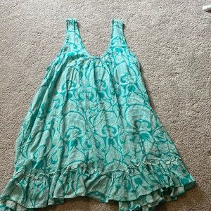 Australian brand eb&ive small/medium Beach coverup dress flouncy soft cool rayon